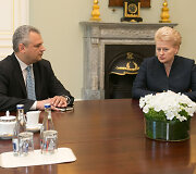 Dalia Grybauskaitė ir Vigilijus Jukna