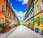 Rue Cremieux gatvė Paryžiuje