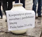 Pienininkų protestas prie Vyriausybės