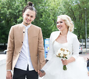 Violetos Tara&scaron;kevič ir Augustino Paulionio vestuvių akimirka