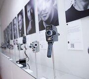 Parodos &bdquo;100 tikrų žmonių portretų&ldquo; akimirka