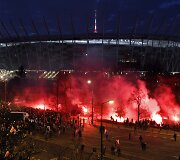 Lenkijos nacionalistų žygis Var&scaron;uvos gatvėmis
