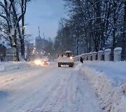Sniego stichija Plungėje