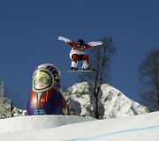 Treniruojasi Kanados snieglentininkė Jenna Blasman