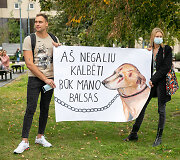 Mitingas už gyvūnų teises