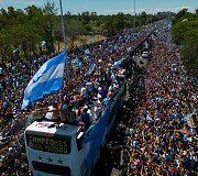 Argentinos nugalėtojų paradas