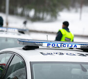 &Scaron;ventinio kelių policijos reidas Vilniuje akimirka