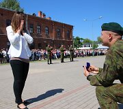 Juozo Vitkaus inžinerijos batalione &ndash; sužadėtuvės