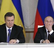 Ukrainos prezidentas Viktoras Janukovyčius ir Rusijos prezidentas Vladimiras Putinas
