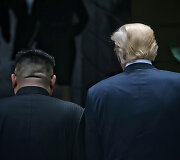 Kim Jong Unas ir Donaldas Trumpas