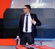 Ginkluotas vyras &bdquo;NOS&ldquo; televizijoje 