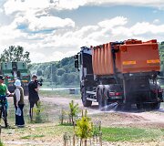 Sujudimas Žemuosiuose &Scaron;ančiuose &ndash; į pakrantę atvyko sunkiasvorė technika