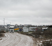 Sunkvežimiai Lubinų gatvėje