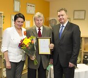 Apdovanojimų akimirka