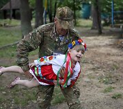 Pabėgėliai i&scaron; Rytų Ukrainos glaudžiasi sanatorijoje Korosty&scaron;ive