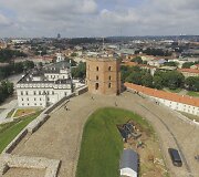 Gedimino kalnas po dar vienos liūties