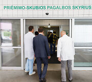 Sveikatos apsaugos ministras Aurelijus Veryga lankėsi Vilniaus universiteto ligoninės Santaros klinikose