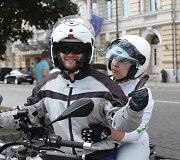 Akcija &bdquo;Mane veža!&ldquo;: motociklais džiaugėsi aklieji bei silpnaregiai