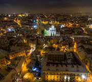 Gimtadienį &scaron;venčiančio Vilniaus vaizdai
