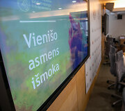 Spaudos konferencijos akimirka