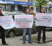 Piketuojantys VVT darbuotojai