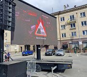 Pasirengimas protestui &bdquo;&Scaron;alin rankas nuo laisvo žodžio&ldquo;