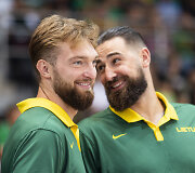 Domantas Sabonis ir Jonas Valančiūnas