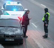 Rytinis kelių policijos reidas Vilniuje