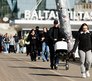 Pavasario &scaron;iluma Vilniuje