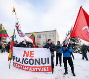 Akcijos &bdquo;Kapčiamiestis gyvenimui - ne poligonui!" tęsinys Kapčiamiesčio aik&scaron;tėje