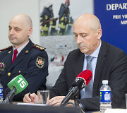 Spaudos konferencija dėl gaisro Alytuje