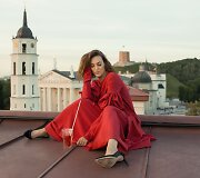 Maisto fotosesija ant stogo