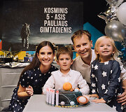 Agnės ir Nerijaus Ju&scaron;kų sūnaus gimtadienio akimirka