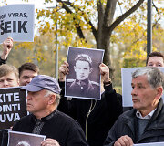 Protestas prie Užsienio reikalų ministerijos