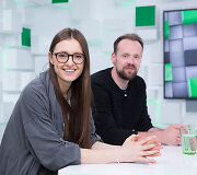 15min studijoje &ndash; i&scaron; &bdquo;Eurovizijos&ldquo; grįžę Ieva Zasimauskaitė ir Vytautas Bikus