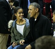 Barackas Obama su dukra Malia