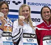 Julija Jefimova, Rūta Meilutytė ir Rikke Moeller Pedersen