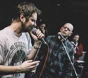 Grupės &bdquo;G&G Sindikatas&ldquo; repeticijos akimirka