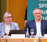 Konferencijos &bdquo;Sporto įtaka vaikų gerovei. &Scaron;iaurieti&scaron;ka patirtis&ldquo; akimirka