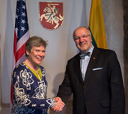 Juozas Olekas ir JAV valstybės sekretoriaus pavaduotoja Rose Gottemoeller