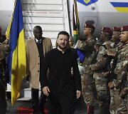 Volodymyras Zelenskis Pietų Afrikoje / AP