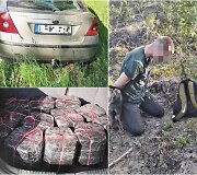 Pasieniečiai po gaudynių sulaikė kontrabandininką