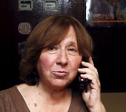 Nobelio literatūros premiją laimėjusi baltarusių ra&scaron;ytoja Svetlana Aleksijevič savo namuose