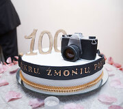 Parodos &bdquo;100 tikrų žmonių portretų&ldquo; akimirka