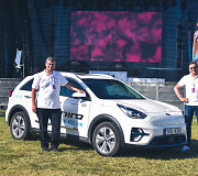 Vitoldas Milius ir Dainius Jakas pasiekė naują rekordą &ndash; Lietuvos perimetrą elektromobiliu &bdquo;Kia e-Niro&ldquo;