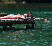 Vasari&scaron;ka kaitra prie Žaliųjų ežerų