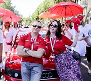 &bdquo;ENEOS 1006 km lenktynių&ldquo; dalyviai Palangos Vytauto gatvėje