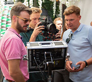 Klipo filmavimo akimirka
