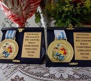 Pasaulio žmonų ne&scaron;imo čempionato laimėtojai   Vytautas ir Neringa Kirkliauskai
