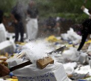 Panamoje naikinamos konfiskuotos narkotinės medžiagos